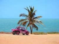 Traumauto vor Traumstrand.