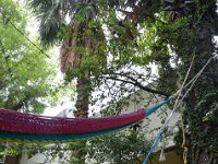 Entspannen im Garten unseres Hostels.