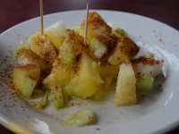 Gurke, Ananas und Jicama. Mit Chili natürlich.