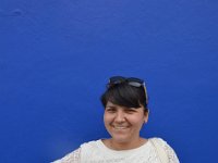 Nina gefile das Blau der Wand.