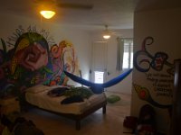 Gemütliches Zimmerim Hostel.