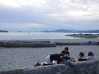 Abschiedspicknick mit Courty am Sunset Beach, leider ohne Sunset.